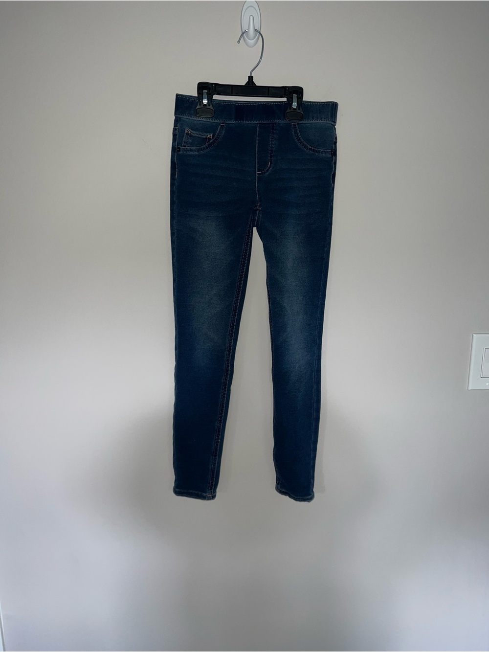 Navy blue jeans Justice 12 slim girls mid rise legging